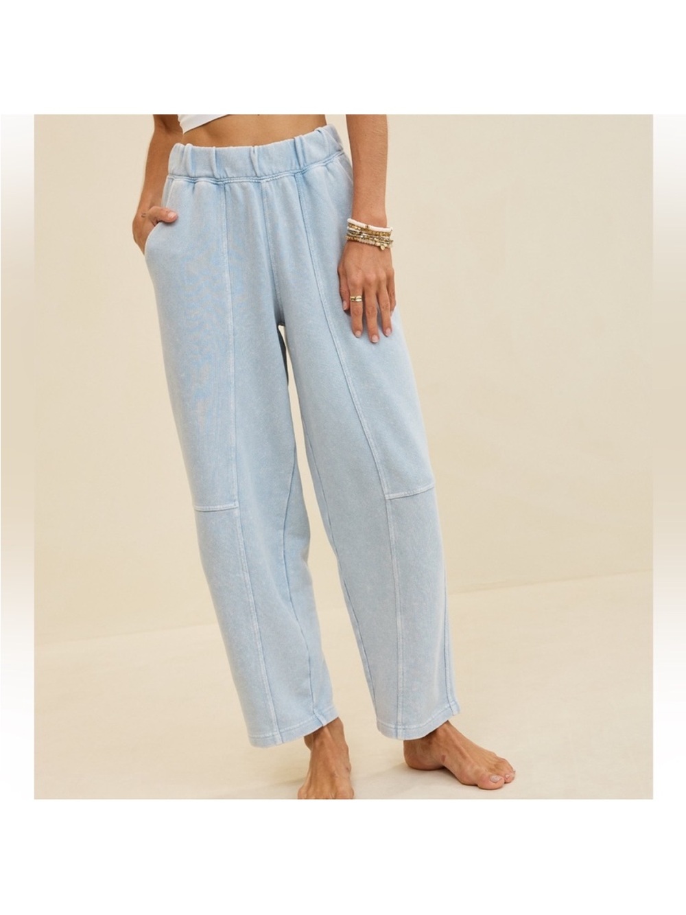 Aerie Seams Right Sweatpants Blue